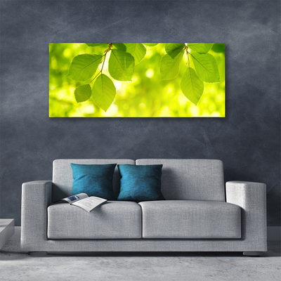 Canvas print Leaves floral green