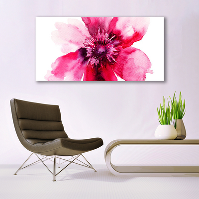 Canvas print Flower floral pink white