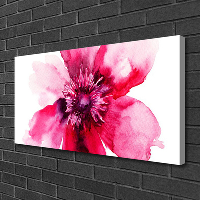 Canvas print Flower floral pink white