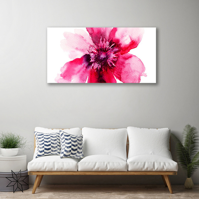 Canvas print Flower floral pink white