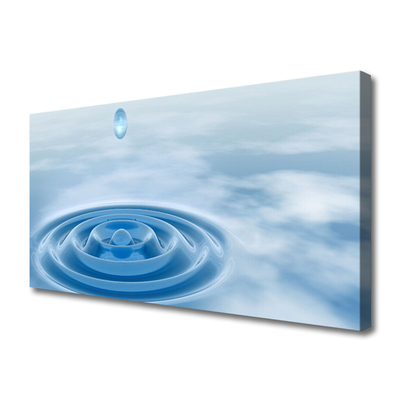 Canvas print Water art blue