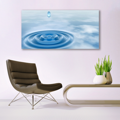 Canvas print Water art blue