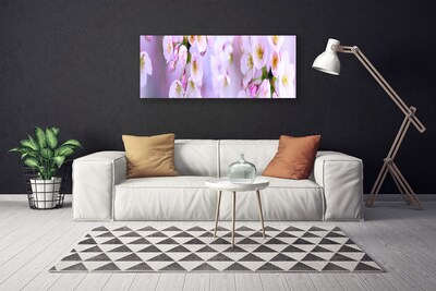 Canvas print Flowers floral white purple