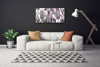 Canvas print Abstract art grey white brown