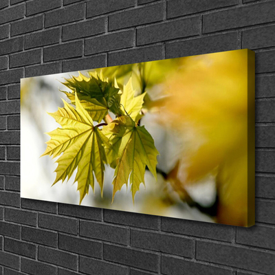 Canvas print Leaves floral green