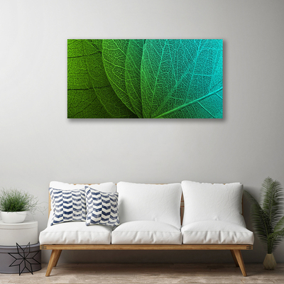 Canvas print Abstract leaves floral green