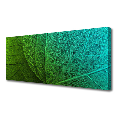 Canvas print Abstract leaves floral green