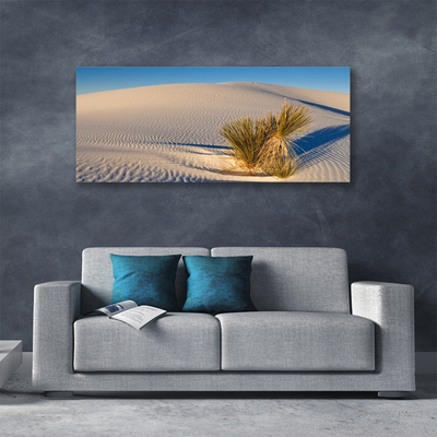 Canvas print Desert landscape brown green