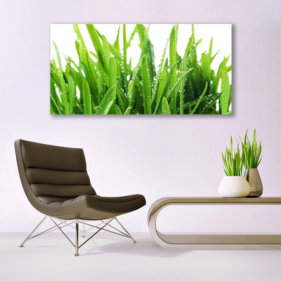 Canvas print Grass floral green