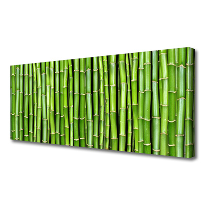 Canvas print Bamboo floral green