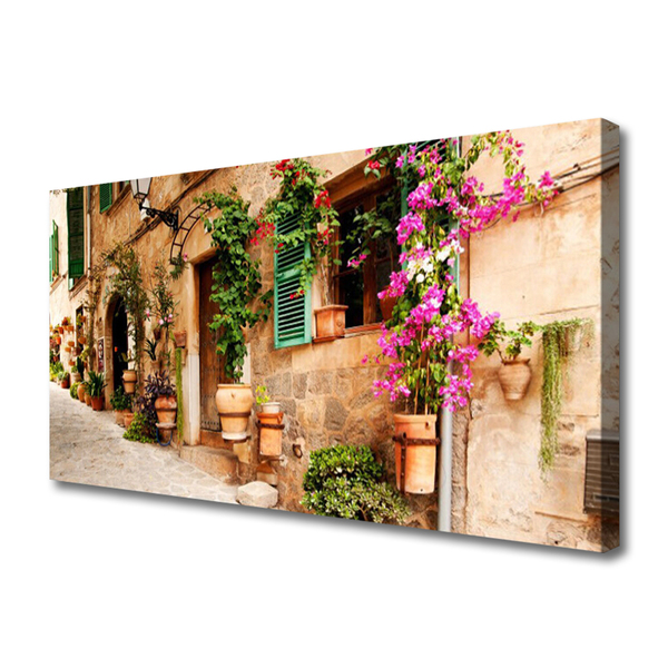 Canvas print House architecture brown
