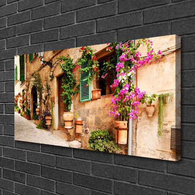 Canvas print House architecture brown