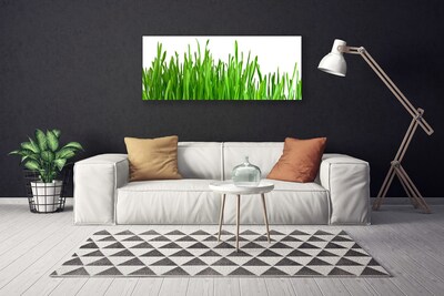 Canvas print Grass floral green