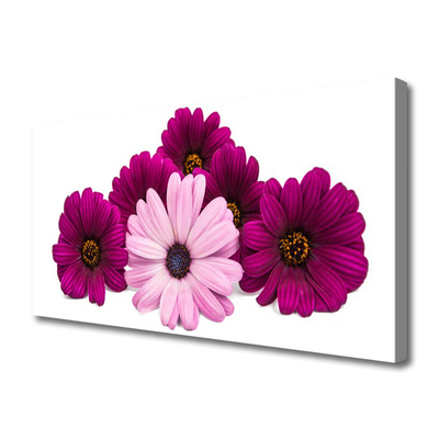 Canvas print Flowers floral red pink