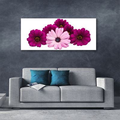 Canvas print Flowers floral red pink