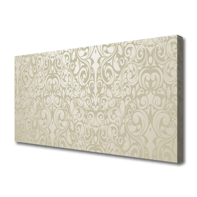 Canvas print Abstract art white