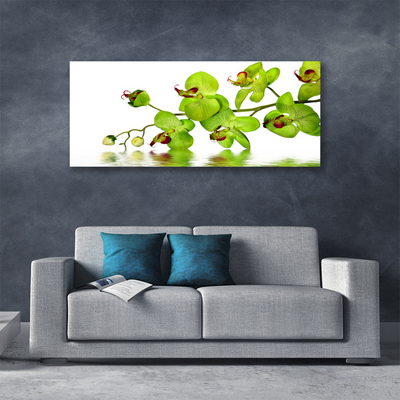 Canvas print Flowers floral green