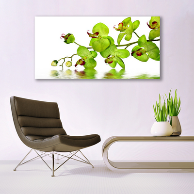 Canvas print Flowers floral green