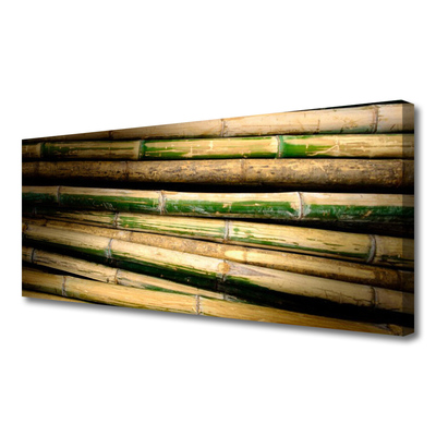 Canvas print Bamboo floral green