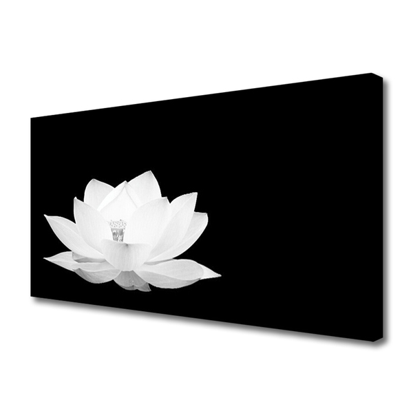 Canvas print Flower floral white