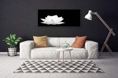 Canvas print Flower floral white