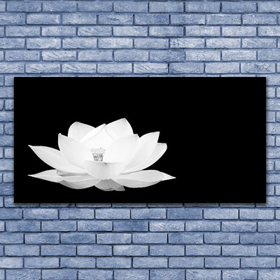 Canvas print Flower floral white