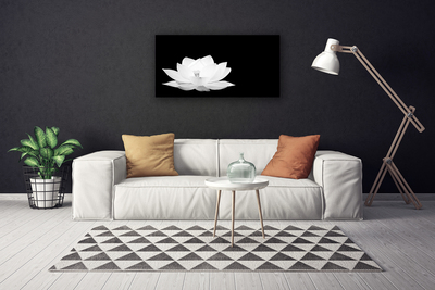 Canvas print Flower floral white