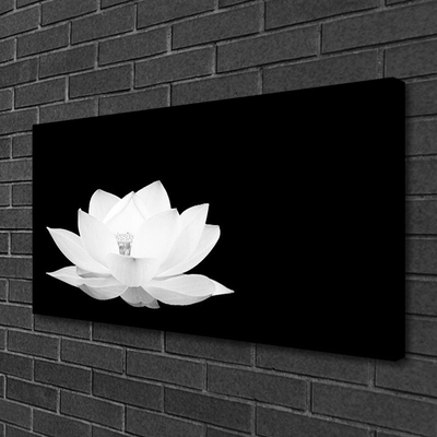 Canvas print Flower floral white