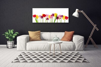 Canvas print Tulips floral multi