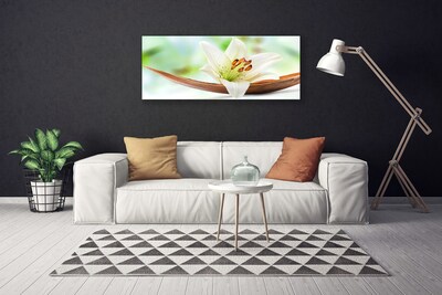 Canvas print Flower floral white