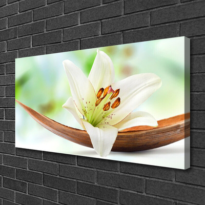 Canvas print Flower floral white