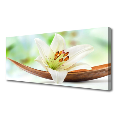 Canvas print Flower floral white