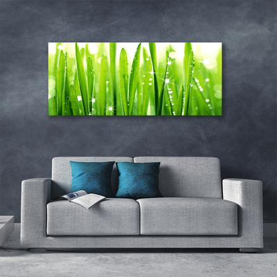 Canvas print Grass floral green