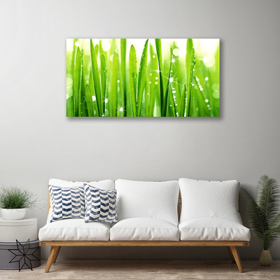 Canvas print Grass floral green