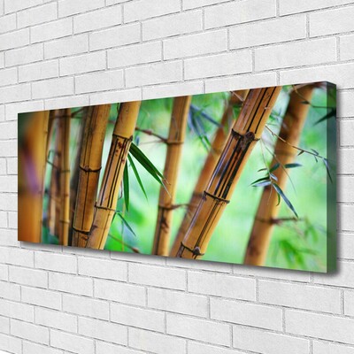 Canvas print Bamboo nature yellow