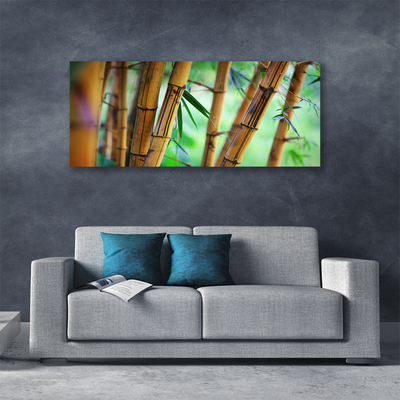 Canvas print Bamboo nature yellow