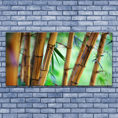 Canvas print Bamboo nature yellow