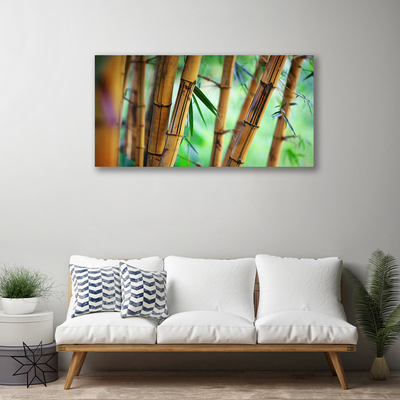 Canvas print Bamboo nature yellow