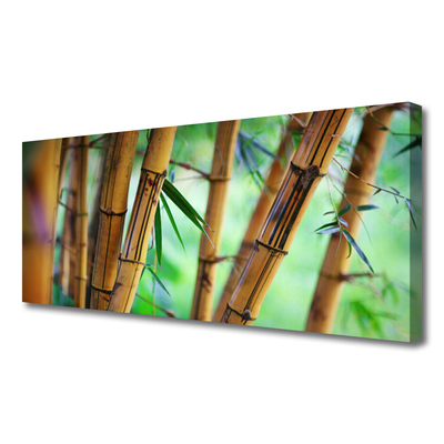 Canvas print Bamboo nature yellow