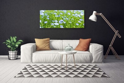 Canvas print Flowers grass nature purple green