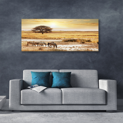 Canvas print Desert landscape yellow