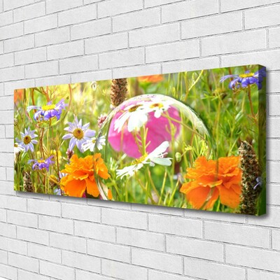 Canvas print Flowers nature multi