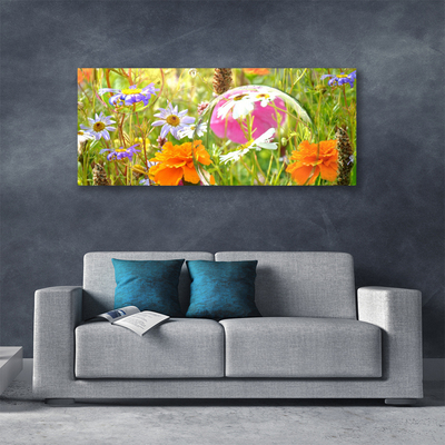 Canvas print Flowers nature multi