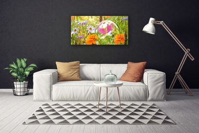 Canvas print Flowers nature multi