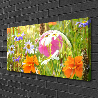 Canvas print Flowers nature multi