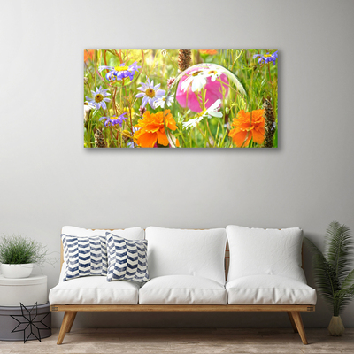 Canvas print Flowers nature multi