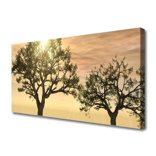 Canvas print Trees nature brown green