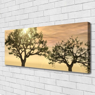 Canvas print Trees nature brown green