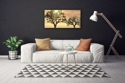 Canvas print Trees nature brown green