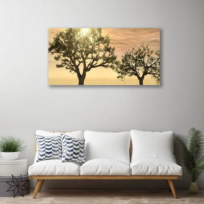 Canvas print Trees nature brown green